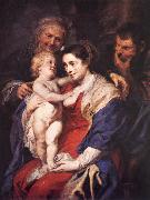 RUBENS, Pieter Pauwel The Holy Family with St Anne Spain oil painting artist